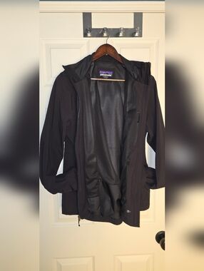 Patagonia Quandry Waterproof Black Hooded Softshell Jacket